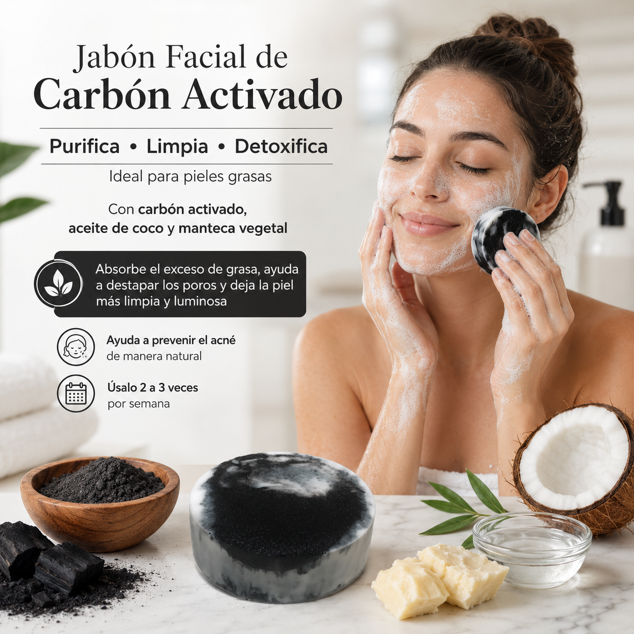 Activated Charcoal Facial Soap