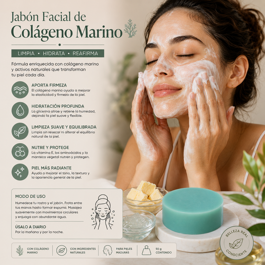 Jabón Facial de Colágeno Marino