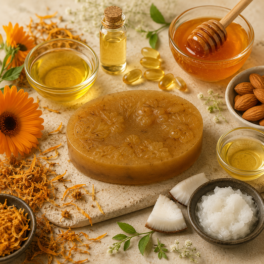 Jabón de caléndula para cara y cuerpo