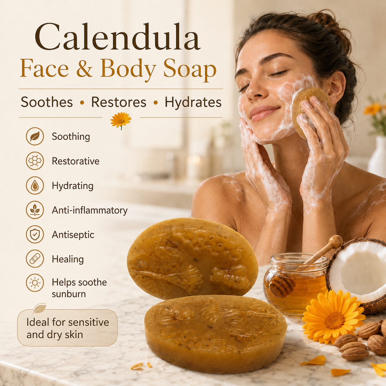 Calendula Face &amp; Body Soap