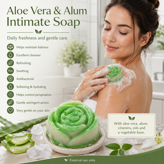 Jabón Íntimo de Aloe Vera y Alumbre