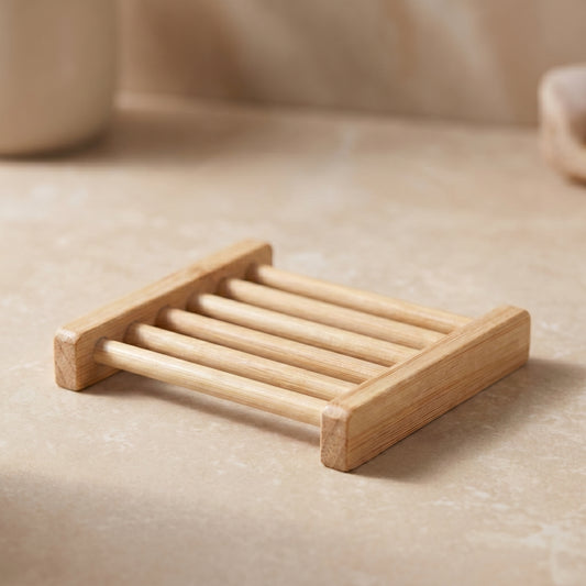 Wooden soap dish