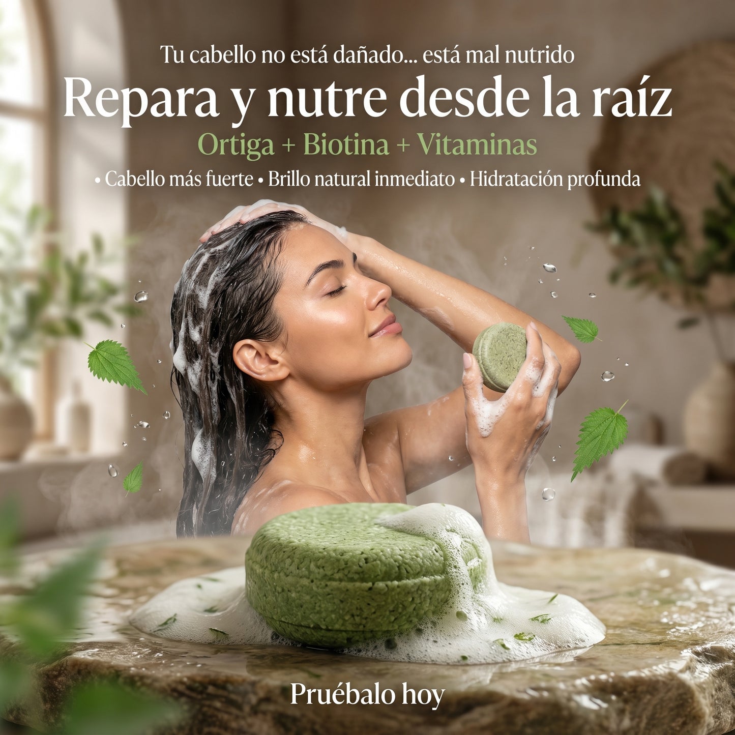 Champú Ortiga – “Seda Verde”